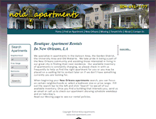 Tablet Screenshot of nola-apartments.com